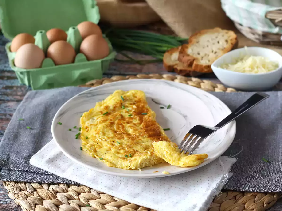 Tarif Peynirli omlet, 5 dakikada hazır hızlı tarif!
