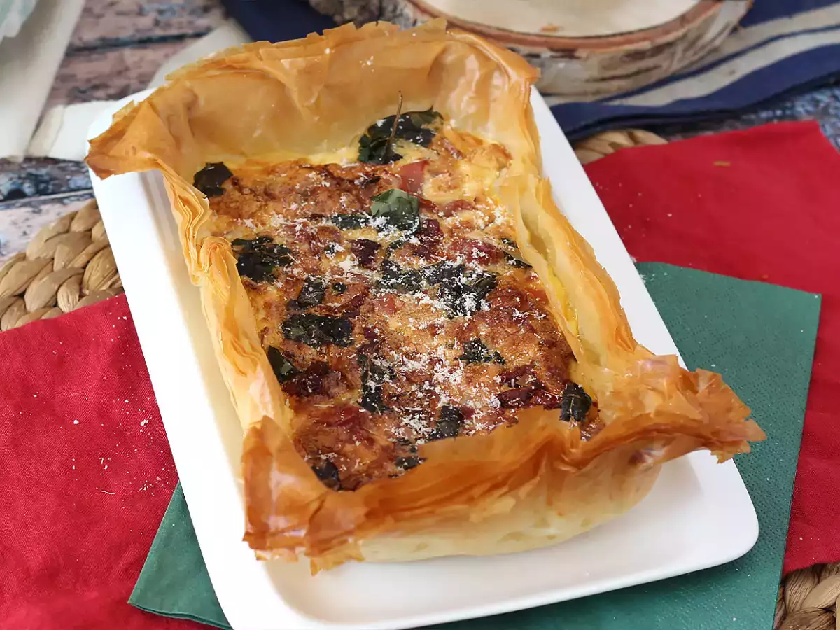Tarif Hızlı i̇talyan usulü filo yufkalı tart