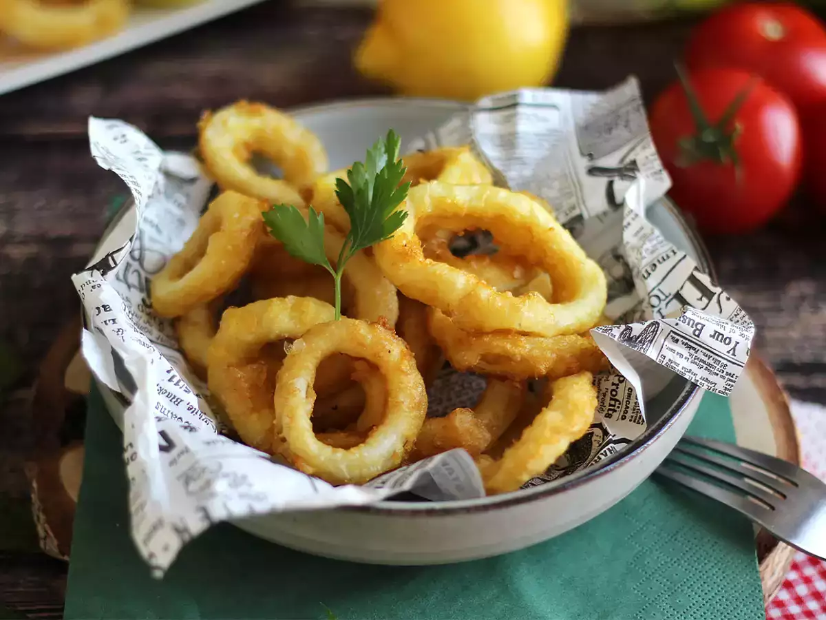 Tarif Calamares a la romana - hamurda pane edilmiş kalamar