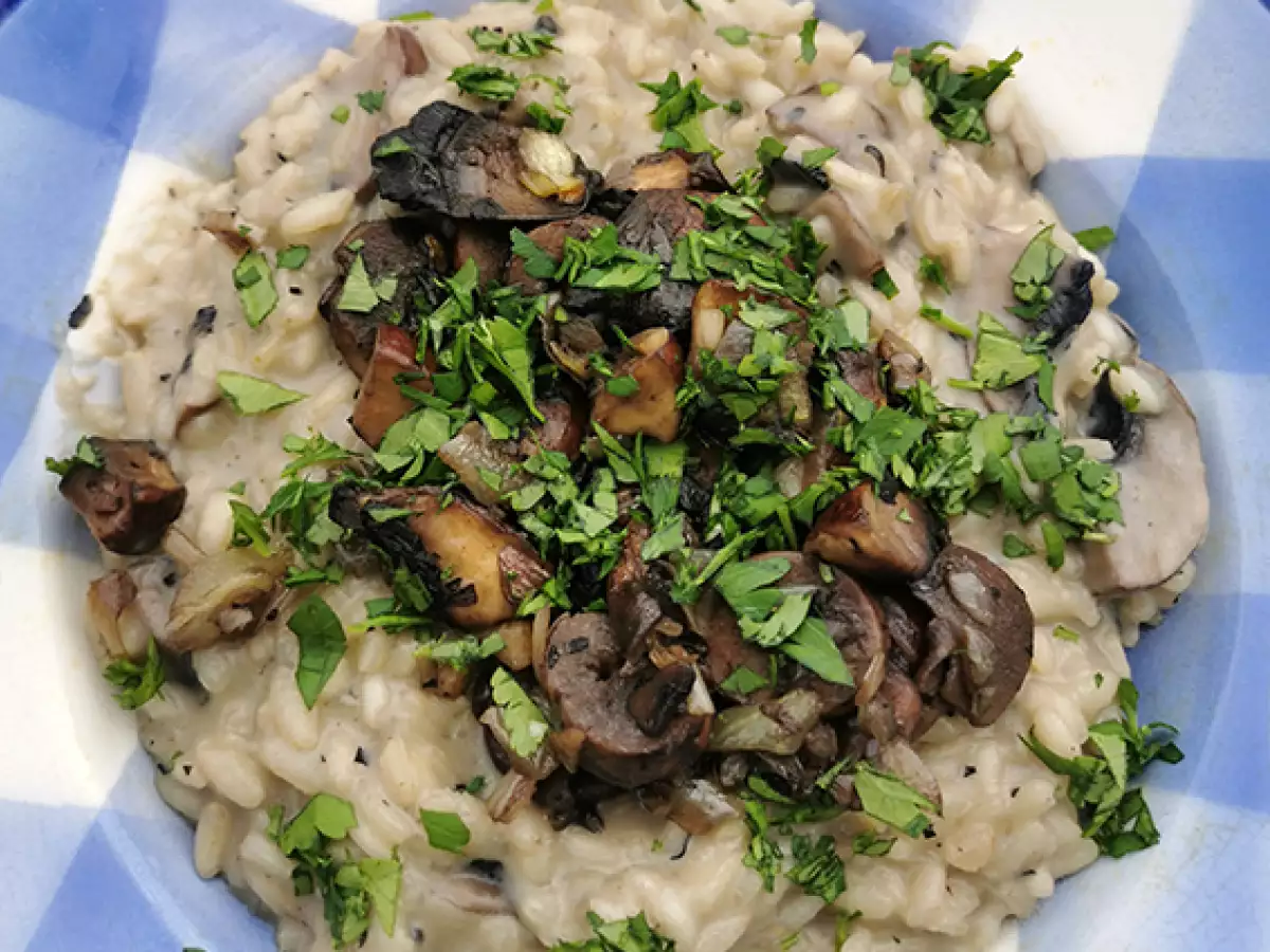 Tarif Kremamsı mantarlı risotto