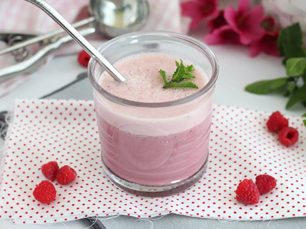 Tarif Vegan ahududulu ve naneli milkshake tarifi