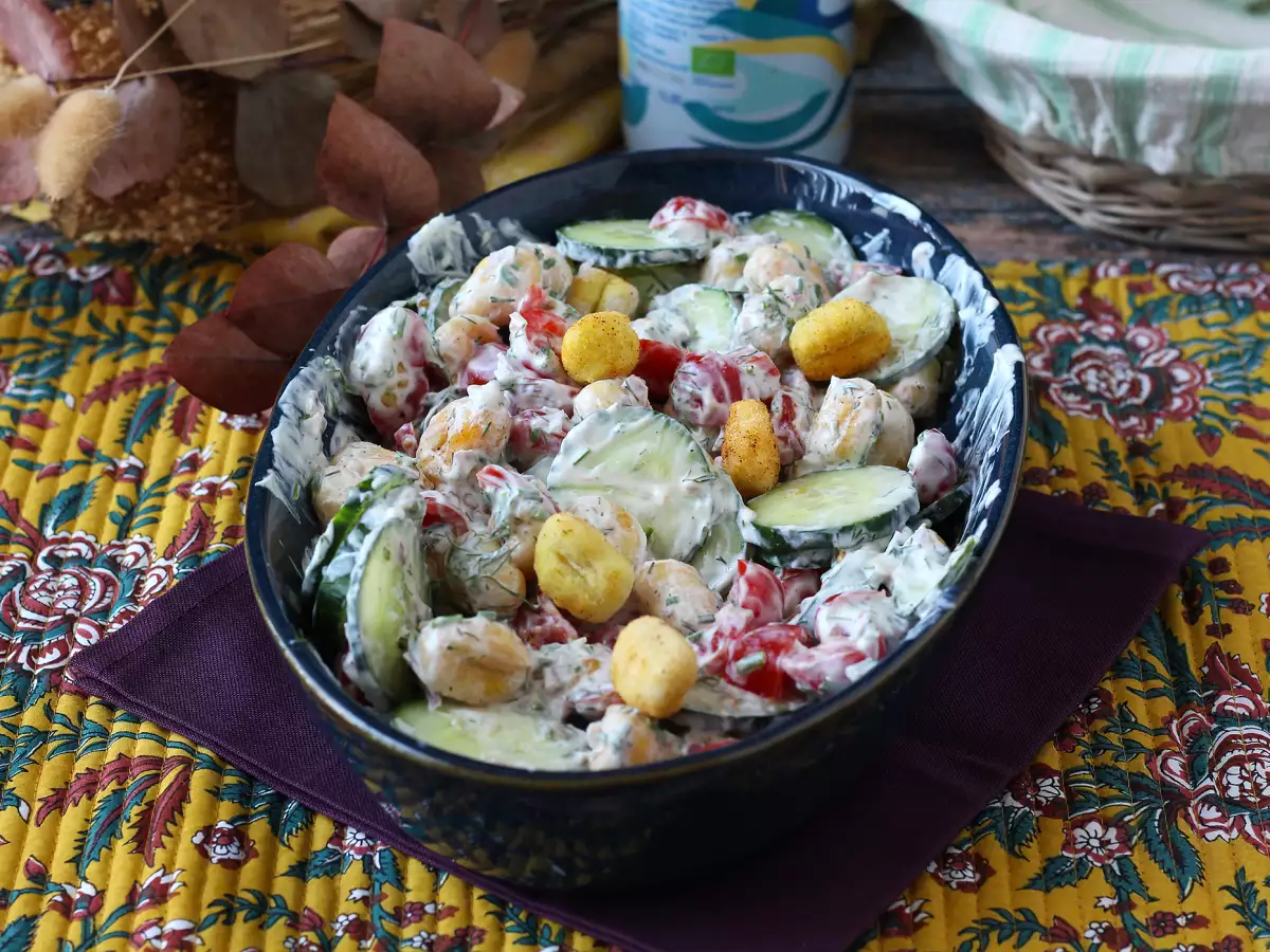 Tarif Çıtır gnocchi salatası: yaz için mükemmel, çok popüler, lezzetli ve dengeli!