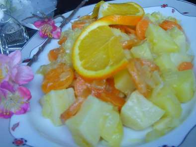 Tarif Zeytinyağlı portakallı kereviz