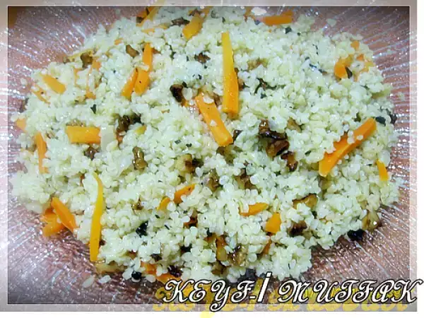 Tarif Cevi̇zli̇ bulgur pi̇lavi