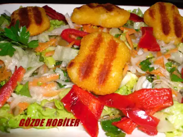 Tarif Nugget'li̇ salata