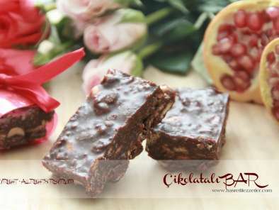 Tarif Tuzbiber dergisi: çikolatalı bar & romlu çikolata topları