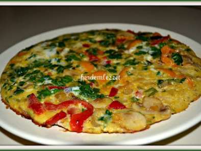 Tarif Mantarli bi̇berli̇ omlet
