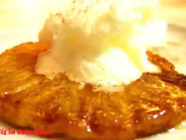 Tarif Balli tarçinli kizarmiş ananas vani̇lyali dondurma i̇le