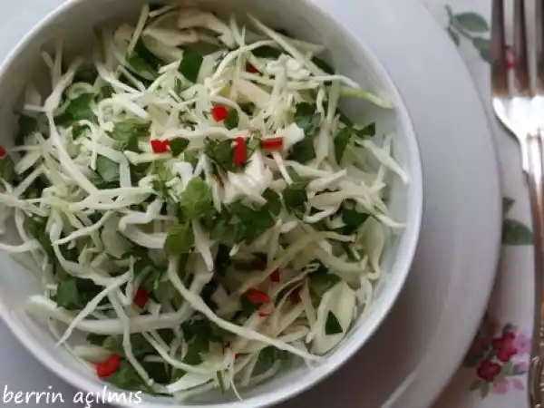 Tarif Beyaz lahana salatası.....