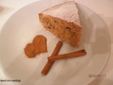 Tarif Havuçlu-tarçınlı-cevizli kek