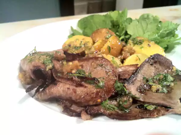 Tarif Dana dil: sirkede beklemiş, sonra da kızarmış