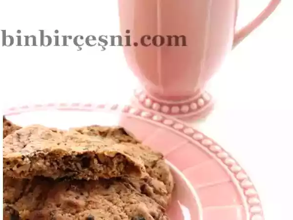 Tarif Çikolata parçalı cevizli kurabiyeler