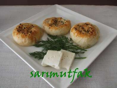 Tarif Kabakli peynirli gül börek
