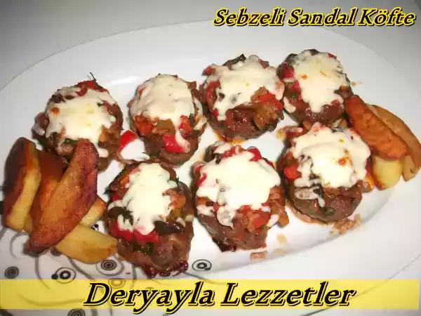 Tarif Mantarlı sandal köfte