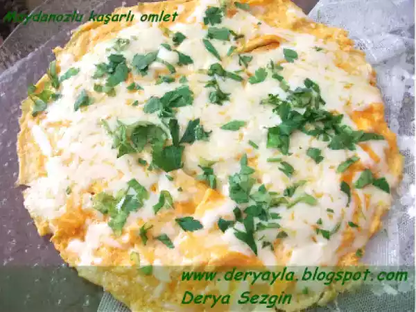 Tarif Maydanozlu kaşarlı omlet
