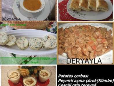 Tarif Çeşnili otlu tereyağ ve iftar menüsü-9