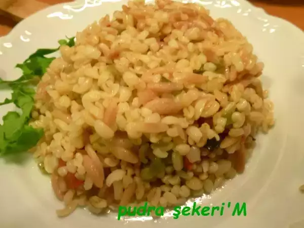 Tarif Arpa şehriyeli bulgur pilavı