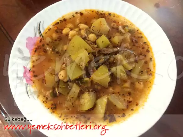 Tarif Su kabağı yemeği (su kabağı aşı)