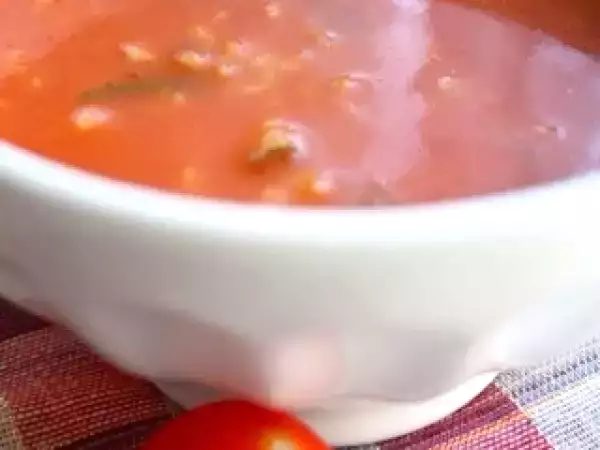 Tarif Pirinçli domates çorbası
