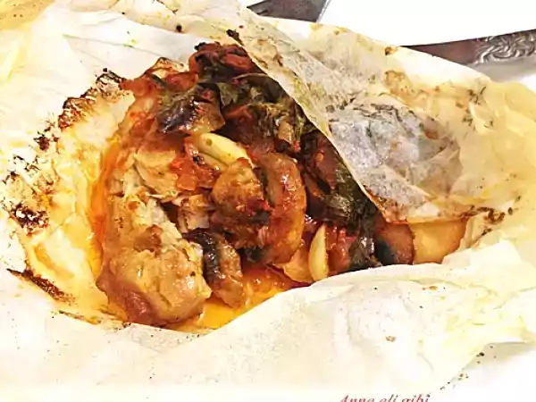 Tarif Kağitta mantarli tavuk pi̇rzola