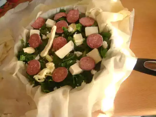 Tarif Tavada kolay börek ispanaklı