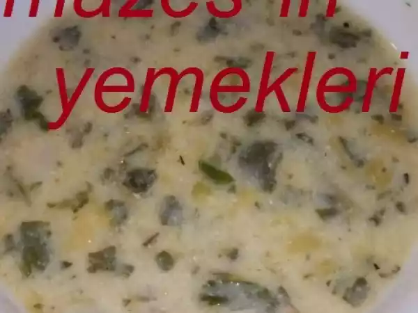 Tarif Ispanak pırasa terbiyeli çorba