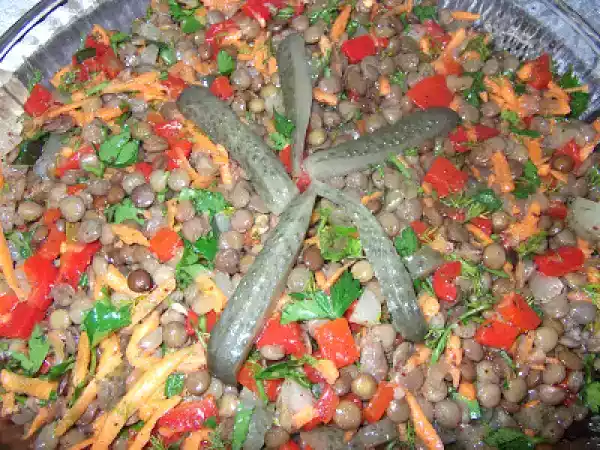 Tarif Yeşil mercimek salatası
