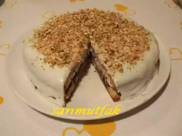 Tarif Damlasakizli muhallebi̇li̇ pasta ve teşekkürleri̇m
