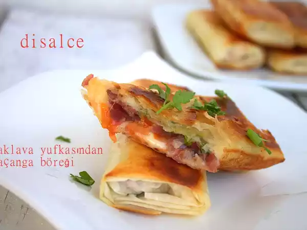 Tarif Baklava yufkasindan paçanga böreği̇