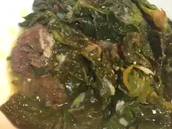 Tarif Ispanaklı yanak yahni
