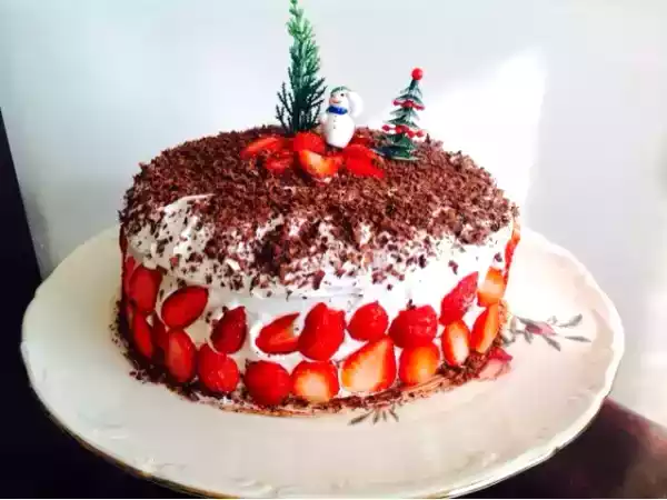 Tarif Kakaolu yılbaşı pastası