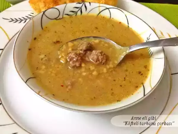 Tarif Köfteli̇ tarhana çorbasi