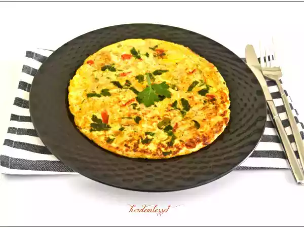 Tarif Köz patlicanli omlet