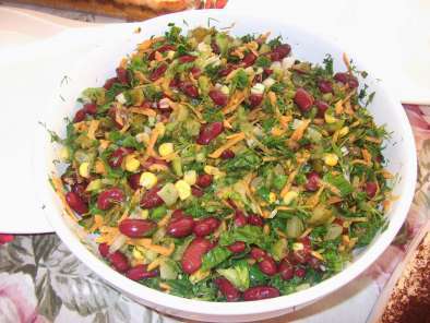 Tarif Havuçlu mısırlı meksika fasülyesi salatası