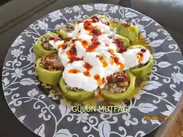 Tarif Kabak dolması böyle çok lezzetli (katıklı dolma bitlis yöresi)