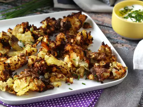 Tarif Air fryer ile ezilmiş patates, ultra çıtır garnitür!