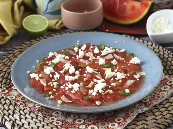 Tarif Karpuz carpaccio: ferahlatıcı yaz başlangıcı