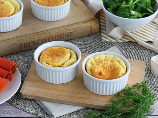 Tarif Somon füme ve fromage frais sufleleri