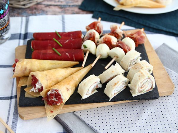 Tarif Kurutulmuş etli aperatifler dörtlüsü