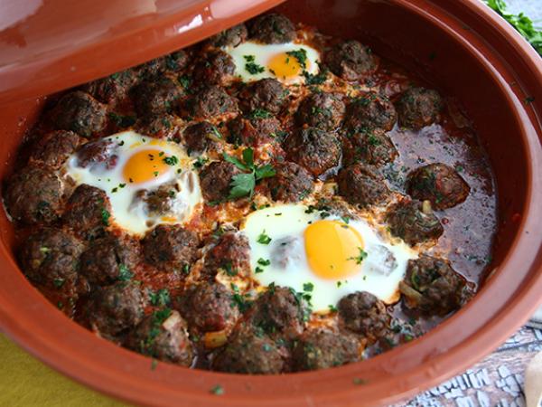Tarif Kefta tajine (baharatlı ve otlu kıyma köfte)