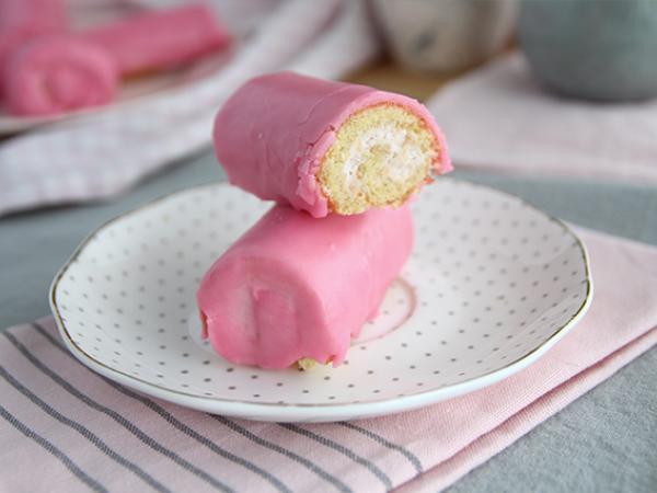 Tarif Çilekli mini rulolar, pembe panterler
