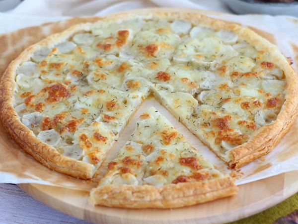 Tarif Kudüs enginarlı milföy hamurlu tart
