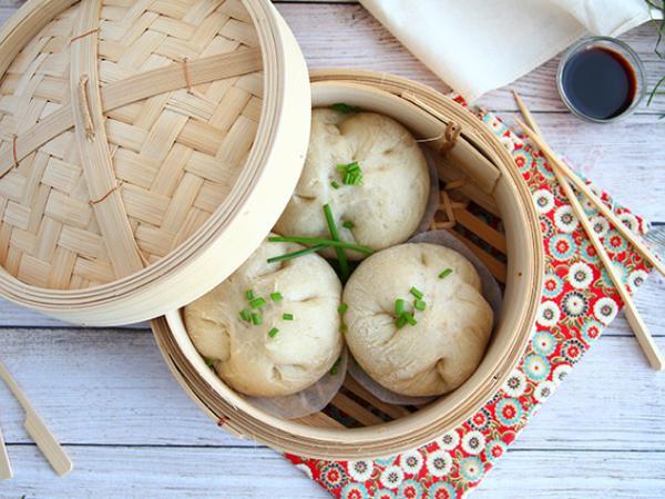 Tarif Banh bao, küçük buharda pişmiş çörekler