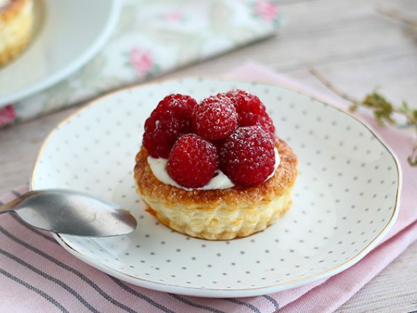 Tarif Ahududu ve mascarpone vol au vents