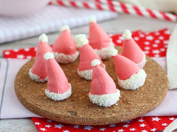 Tarif Meringues noel baba şapkaları