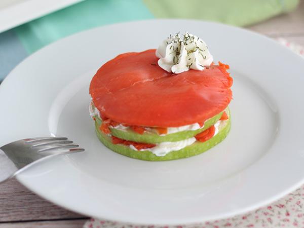 Tarif Yeşil elmalı somon mille feuille