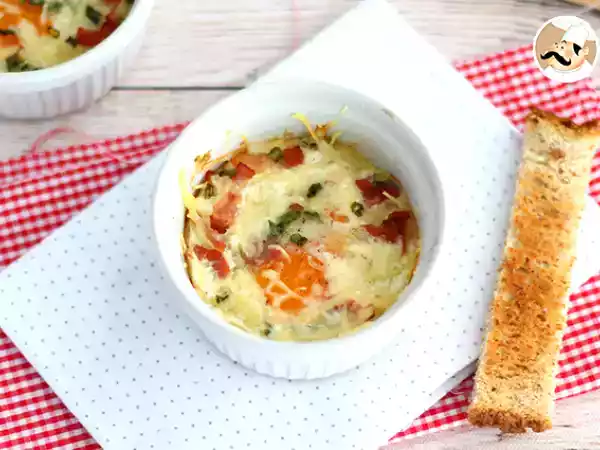 Tarif Pastırma ve frenk soğanlı cocotte oeufs, hızlı bir tarif