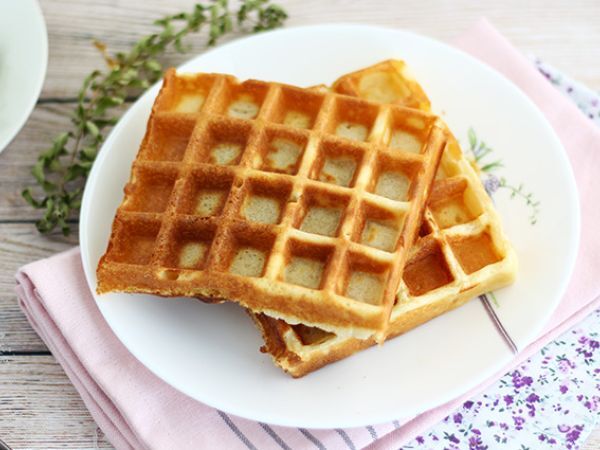 Tarif Hafif ve çıtır waffle'lar