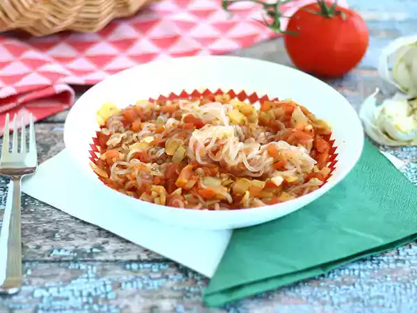 Tarif Konjac spagetti provençal stili