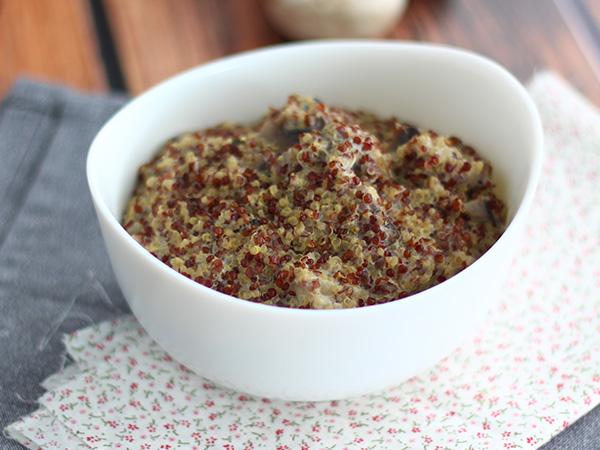 Tarif Kinoa ve mantarlı risotto
